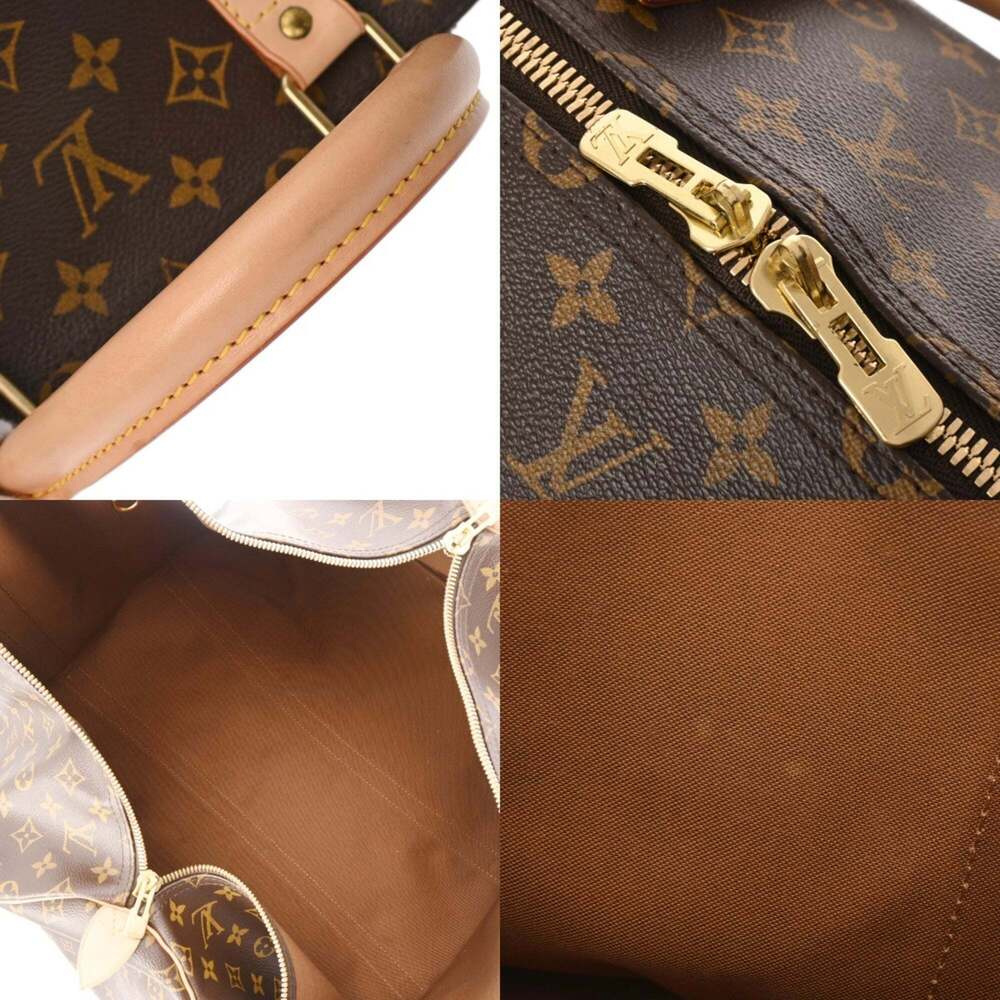 LOUIS VUITTON Brown Monogram Canvas Keepall 55 Boston Bag - Picture 10 of 11